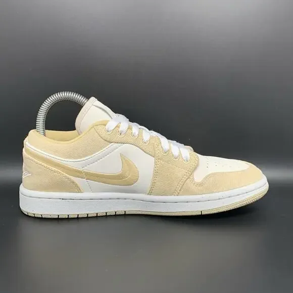 Jordan 1‎ Low SE Team Gold Basketball Shoes FN3722-701 Women's Sz 7 - Picture 8 of 10